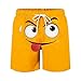 Mens Swim Trunks Board Shorts Funny Cartoon Face Print Swimming Trunks Quick Dry Beach Shorts Casual Summer Short