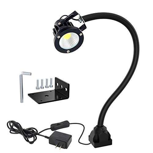 Led Machine Light Flexible IP66 Waterproof 800lumens 120V, Machine Task Light For Lathe Machine,Workbench,Industrial Lighting,Home