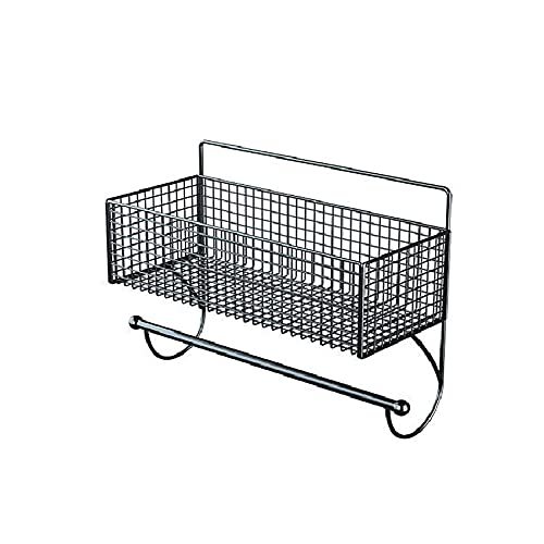 Panier de rangement mural pour optimiser les petites salles de bain