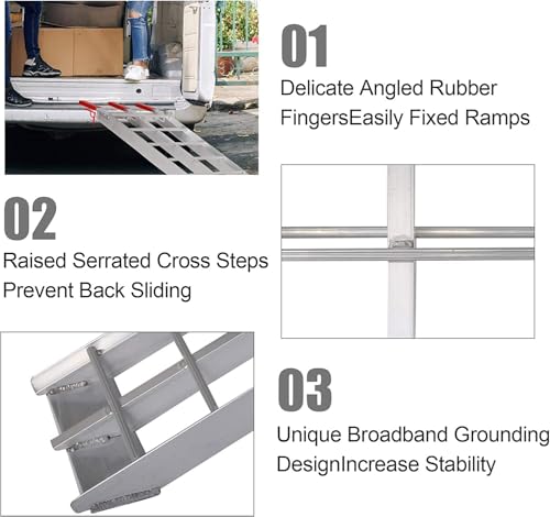 Rampas Plegables de Aluminio para Camioneta 2 Piezas miniatura 6