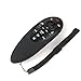 SIKAI Protective Silicone Remote Case for LG AN-MR500 Magic Remote Cover Flexible Shockproof Washable Remote Holder for LG 3D Smart TV Magic Remote Skin with Lanyard Anti-Slip Case (Black)