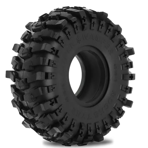 Pneus en caoutchouc noir pour voiture tout-terrain RC : set complet de roues durables