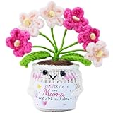Velkorth Muttertagsgeschenk & Kleine Geschenke für Mama – Kreative Handgehäkelte Blume, die Niemals verwelkt Valentinstag, Geburtstag oder als Dankeschön für die Beste Mama der Welt