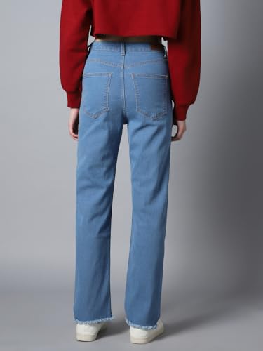 Image of HIGH Star Women's Straight Fit Mid Rise Jeans