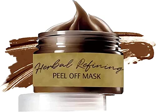 Pro-Herbal Refining Peel-Off Facial Mask, Cleansing Blackhead Remover Masks, Deep Cleansing Mask, Face Tear Off Blackhead Remover Mask,Shrink Pores, Suitable for All Skin Types (1pcs)