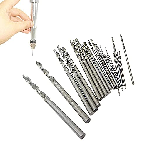 Image of Diy Crafts 10298 8691 Repair 20x Mini Hss Twist Drill Bit Set Tool Crafts With Hand / Bench Wise, Multicolor, Set of 2