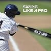 32 Baseball Bat 2Pack Weighted Steel Bats 2lbs Heavy Duty, for Adult and Youth, PU Wrapped, Black
