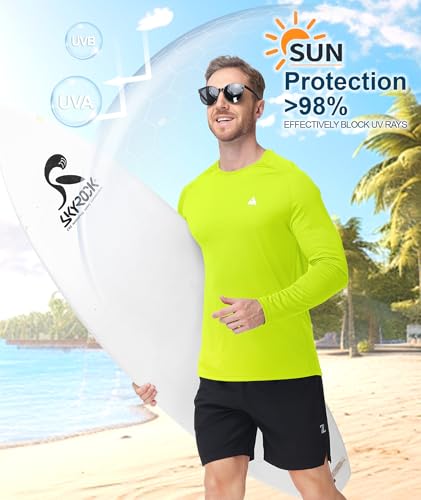 ZITY Mens UPF 50+ Sun Protection Shirts Long Sleeve Lightweight Rash Guard - image 3