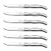 [Set of 6]Steak Knives,Silverware Set,FANTECK 18/10 Stainless Steel Serrated Sharp Light Premium Laguiole Dishwasher Safe Polished Table Dinner Cutlery Flatware Kitchen Steak Knives Gift Box-Silver 9"