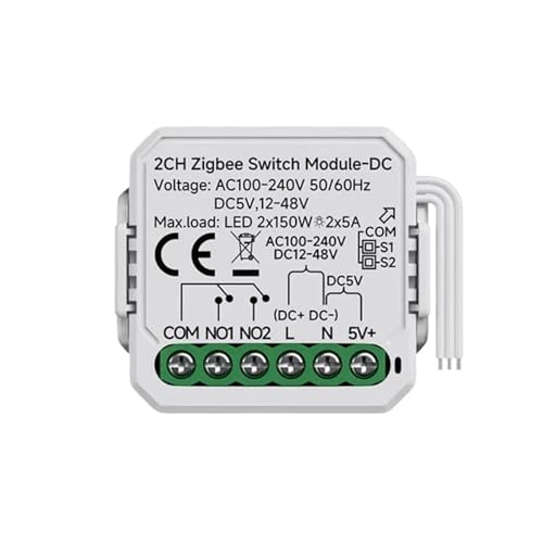 Module de commutation Zigbee pour automatiser portail et éclairage maison connecté contact sec