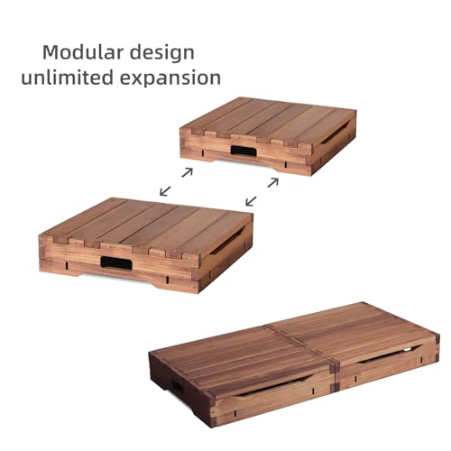 Evite caídas en adultos con este taburete de un escalón grande en madera de 31.5" 6