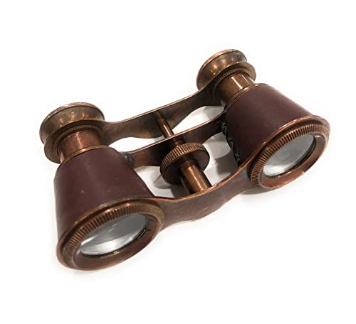 Binoculares de ópera náuticos de latón antiguo miniatura 1