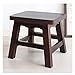 LNYXQX Taburete Cuadrado pequeño de Madera Maciza Taburete pequeño de Troncos para Sala de Estar Taburete de sofá Fuerte y Resistente Asiento de Banco de Madera