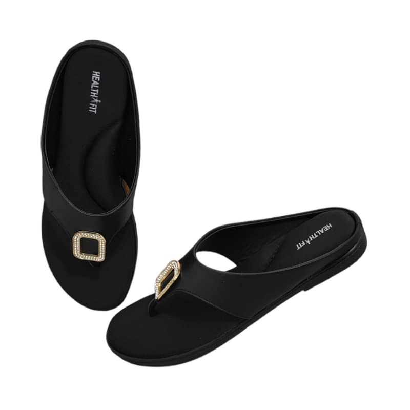 Image of HEALTH FIT Extra Soft Ortho Care Diabetic & Orthopedic Slippers /Doctor Chappal & stylish for Girl's /Women Footwear