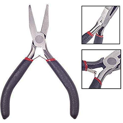 5 Inch Flat Nose Pliers Wire Pliers for Jewelry Making, Wire Wrapping Bending - 2 Pack