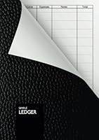 Simple Ledger: Cash Book | 110 pages | DIN A5 | Simple Income Expense Book | Black Leather Look | Durable Softcover 1718671210 Book Cover