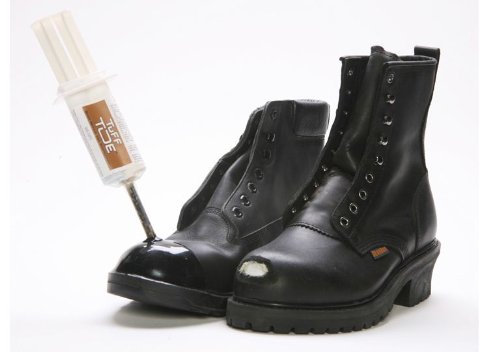 Tuff Toe Boot Protector - Black Boot Covers, Waterproof Repair Glue and Shoe Tip Protector