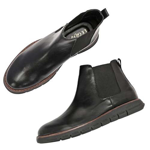 Image of Legwork Hybrid Crossover Metropolitan High Ankle Chelsea Boots | Slip-On Formal & Casual Style Shoes | Winter Urban Riding Sleek Boots