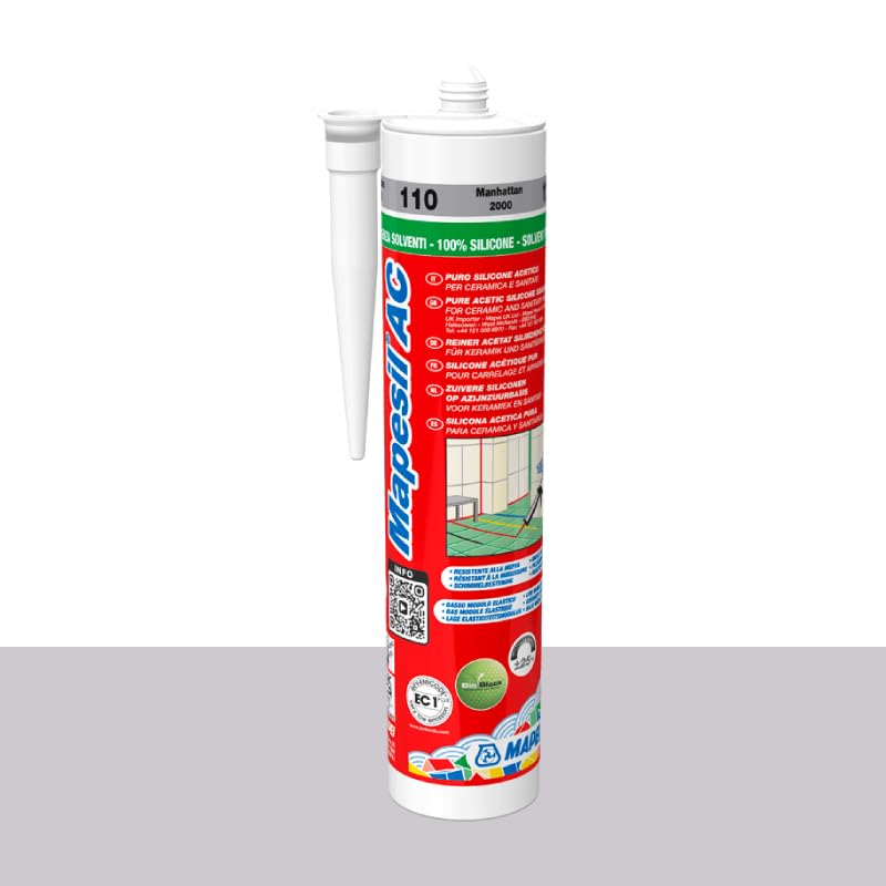 Mapesil AC Mould Resistant Silicone Sealant Manhattan 110 by Mapei