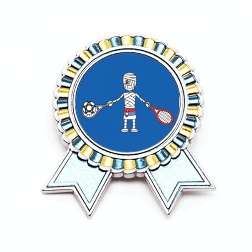 Broche raquette tennis serbe métal pour relooker un sac