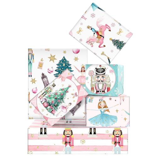 Papier cadeau sapin de Noël et princesses pour sublimer vos tables d'anniversaire