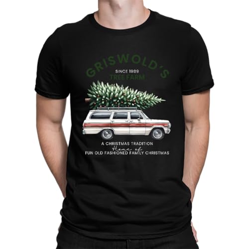 Griswolds Tree Farm - Weihnachten Christmas Herren T-Shirt Schwarz XXL
