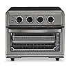 Cuisinart Air Fryer Toaster Oven with Grill, 1800W 8-1 Air Fryer Oven with Bake, Convection Bake, Grill, Broil and Warm Options, Large Capacity, 60-Minute Timer, TOA-70BKS, Black SS
