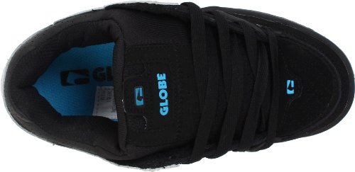 Image of Globe Mens Fusion Skate Shoes, Black /Grey Blue, 6 M US Big Kid