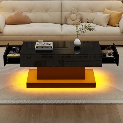 Table Basse Relevable OKMYHOME pour Dîner devant la Télévision - 5