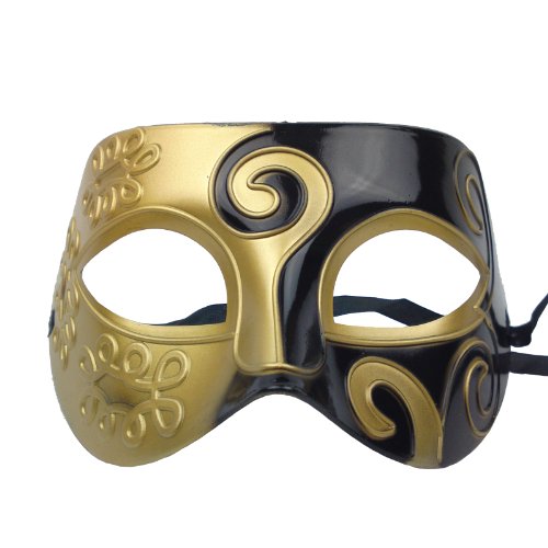 Nati Men's Masquerade Mask Color Gold Black