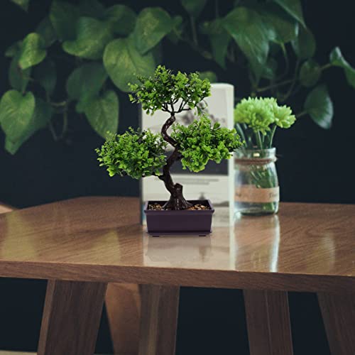 Generic Fake Plants Artificial Bonsai Tree, Fake Bonsai Tree Pot Indoor Outdoor Tree With Pot, Home Decor Shelf Decor #TOP6
