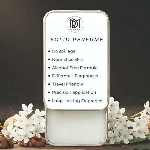 Image of Dr.Mashur Solid Perfume Constant | Raspberry | Alcohol Free Wax Perfume Balm, Long Lasting Pocket Fragrance Tin 12g, Non Greasy Smooth Glide, Travel Friendly | Office Wear | Travel Carry