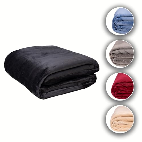 Komfortec Manta Mullida, Con Certificado Öko-Tex, 260 G M , Manta De Forro Polar, Manta Para Sofá Y Sofá, 150 X 200 Cm, Antracita Komfortec Manta Mullida, Con Certificado Öko-Tex, 260 G M , Manta De Forro Polar, Manta Para Sofá Y Sofá, 150 X 200 Cm, Antracita