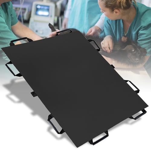 Image of Pet Stretcher for Dogs - Emergency Animal Carrier, 300lb Weight Limit, 44 inchx28 inch Size, with 8 Safety Straps for Easy Transport(Black)