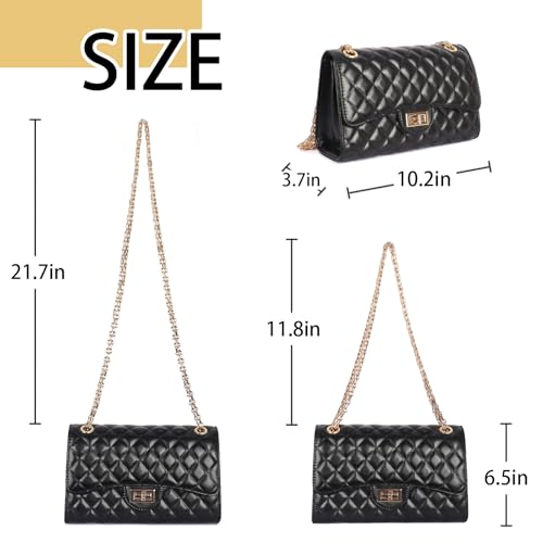 Quilted shoulder purse for women PU crossbody bag2