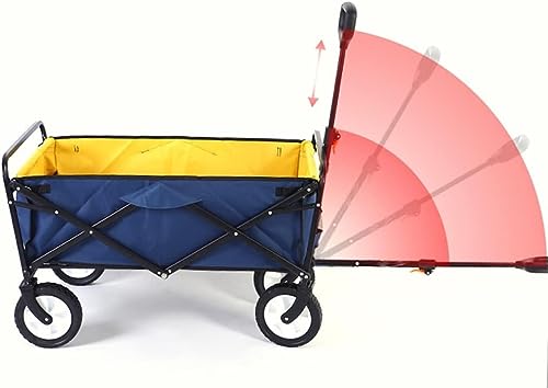 Klappwagen, Gartenbedarf, Outdoor-Gartenwagen, Camping-Klappwagen mit Rädern, tragbarer Einkaufswagen für Lebensmittel – Bild 5