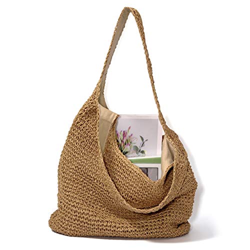 Bolso Tote de Playa Grande Tejido a Mano para Mujer miniatura 5