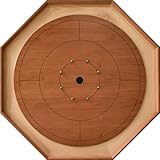 The Cherry Hill Blossom Crokinole Board - Traditional Octagon Crokinole Game Set - 23.5 Inch Playing Surface