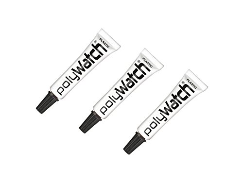 polyWatch 3 Pieces Plastic Scratch Remover Single Tube (Plastic Polish/Plastic Polish) for Watches and Acrylic Glass