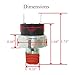 Arpisziv 10 PSI 1/4-18 NC Oil Pressure Switch 0C30250SRV Compatible with Ge-nerac 0G6820 V-Twin Air Cooled Engines GT990 GT760