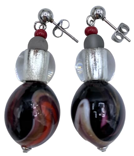 Boucles d'oreilles verre de Murano Antica Murrina Venistiana OR682A11 bijou femme lunga