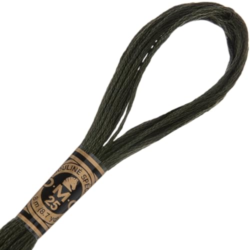 Image of Hobby Lobby DMC Cotton Embroidery Floss - 934 Black Avocado Green