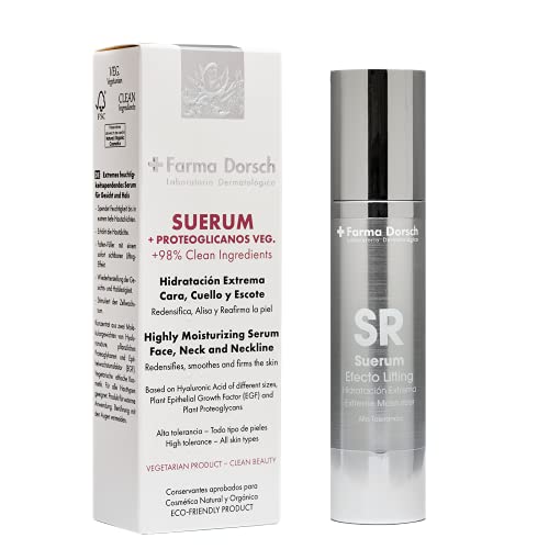 FARMA DORSCH SUERUM- Serum facial De Hidratación Extrema - Efecto Lifting. Firmeza, Elasticidad,Rellena arrugas. Serum hidratante facial. Estimula la producción de Colageno y Acido Hialuronico .50ml Cover