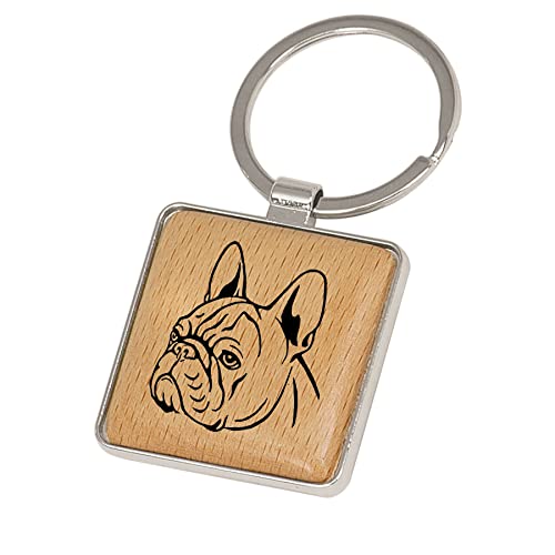 Fench Bulldog Keyring, French Bulldog Keychain, Frenchie