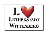 Enjoymagnets LUTHERSTADT Wittenberg (ST) Souvenir Deutschland Sachsen Anhalt Fridge Magnet KÜHLSCHRANK Magnet ICH Liebe I Love