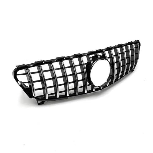 Grille avant Mercedes Classe A W176 2016-2018 style GT en ABS noir brillant et argent