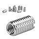 10 PCs Gewindeeinsatz, männliche weibliche Reduktionsmutter M8 männlich an M6 Weibliche Gewindeschraube Edelstahl Reparaturwerkzeug für Industriehardware