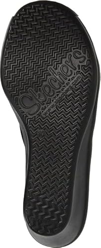 Skechers Cali Women's Rumblers-Beautiful People Wedge Sandal,Black,6 M US