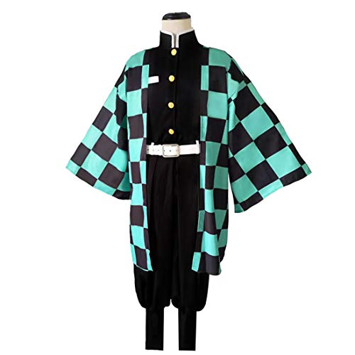 GODNECE Costume de cosplay Kimono, Kimetsu no Yaiba Kamado Tanjirou - Taille XXL Cover