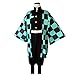 Produktbild Seciie Demon Slayer Kimetsu no Yaiba Kamado Tanjirou Cosplay Kostüm Kimono Set, Kamado Tanjirou Uniform Anime Kostüm Rollenspiel Kostüm Mann Halloween Kostüme - XL